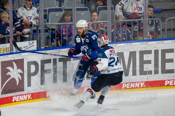 10.03.2024, DEL, German Ice Hockey League season 2023/24, 1st playoff round (pre-playoffs) : Adler Mannheim against Nuremberg Ice Tigers (2:1)