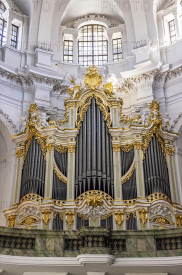 Interior view of the Catholic Court Church in Dresden, Saxony, Germany, 25 August 2016, for editorial use only, Europe