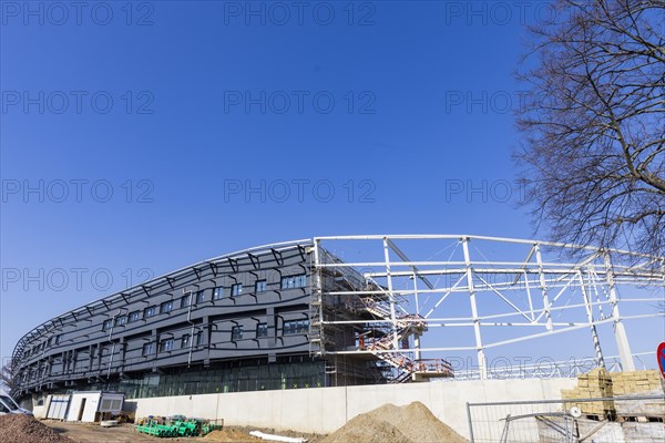 The Heinz Steyer Stadium is a football stadium with athletics facilities in the Friedrichstadt district of the Saxon state capital of Dresden that is currently being renovated. It was initially called Stadion am Ostragehege of the Dresdner SC. In 1949 it was renamed after the communist footballer Heinz Steyer, who was executed in 1944, Dresden, Saxony, Germany, Europe