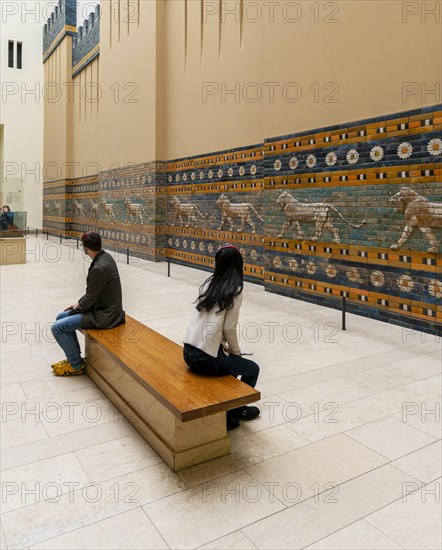 Entrance to the Ishtar Gate of Babylon, Pergamon Museum, Berlin, Germany, Europe