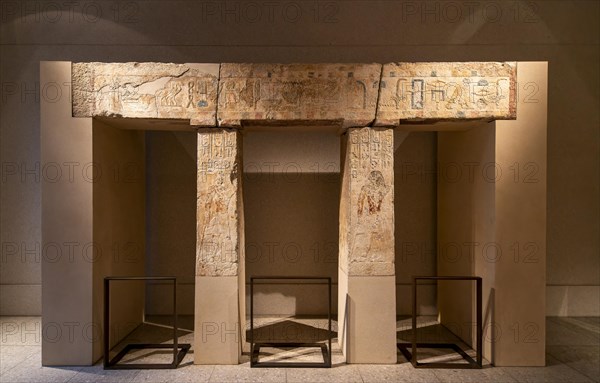 Ancient Egyptian Gate, Egyptian Museum and New Museum, Museum Island, Berlin, Germany, Europe