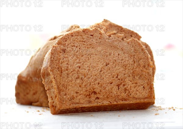 Wheat bread sliced on a board