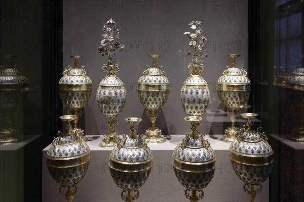 Double goblet, Kunstkammer, Kunsthistorisches Museum Vienna (KHM), Laimgrube, Vienna, Austria, Europe