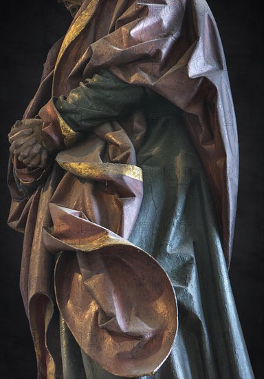 St John, figure of the crucifixion group by Veit Wirsberger around 1509, St Clare's Church, Koenigstr. 66, Nuremberg, Middle Franconia, Bavaria, Germany, Europe