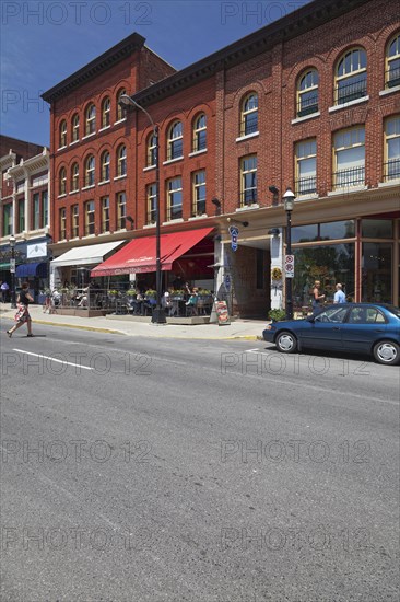 Architecture, buildings, stores on Brock Street, Kingston, Province of Ontario, Canada, North America