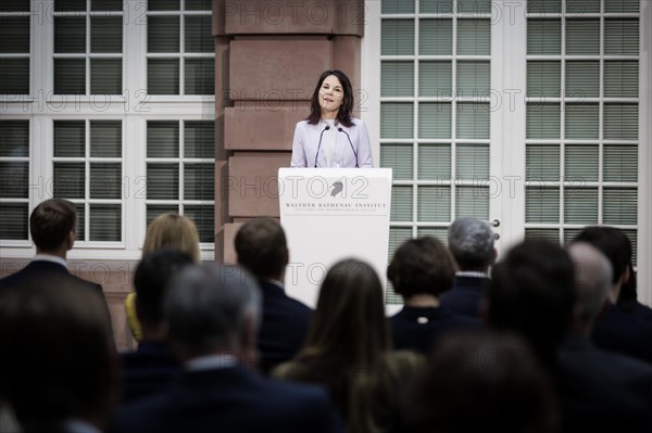 Annalena Baerbock (Alliance 90/The Greens), Federal Foreign Minister, photographed during the awarding of the Walter Rathenau Prize to Katja Kallas, Prime Minister of Estonia, in Berlin, 19.03.2024. Photographed on behalf of the Federal Foreign Office