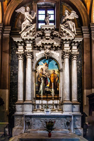 Altarpiece with St Hermacora and Fortunato, 1736, by Giovanni Battista Tiepolo, Cathedral of Santa Maria Annunziata, 13th century, Udine, most important historical city of Friuli, Italy, Udine, Friuli, Italy, Europe