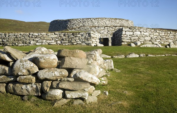 Clickimin broch, Lerwick, Shetland Islands, Scotland, United Kingdom, Europe