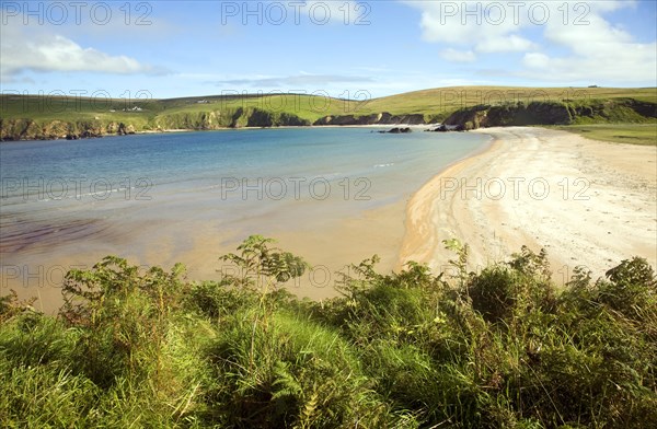 Sandy beach Burrafirth, Unst, Shetland Islands, Scotland, United Kingdom, Europe