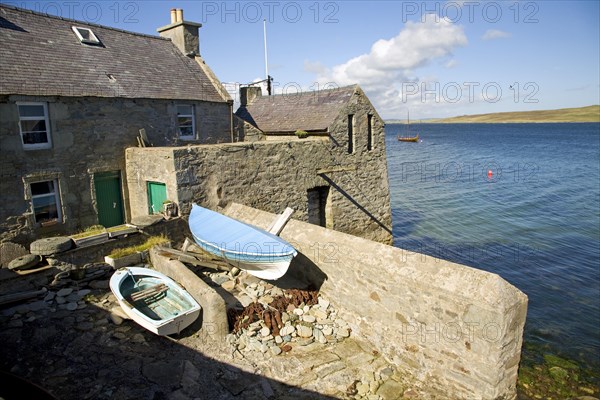 The Lodberrie, traditional fishing warehouse building, Lerwick, Shetland Islands, Scotland, United Kingdom, Europe