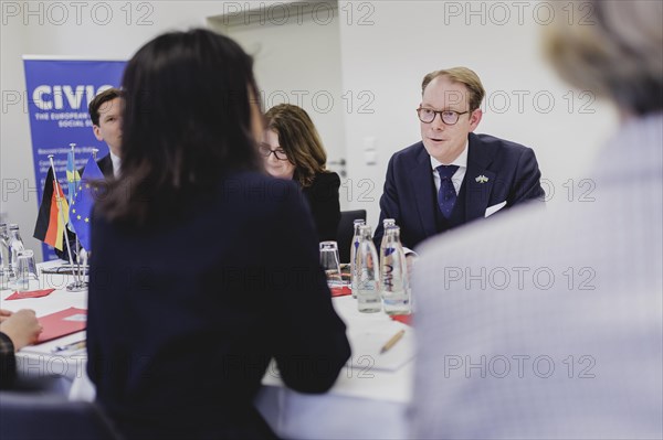 (L-R) Annalena Baerbock (Alliance 90/The Greens), Federal Foreign Minister, and Tobias Billstroem, Foreign Minister of Sweden, photographed during a joint meeting in Berlin, 21 March 2024 / Photographed on behalf of the Federal Foreign Office