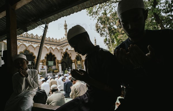 Muslim devotees offer the first Friday prayers of the holy month of Ramadan at a Mosque, on March 15, 2024 in Guwahati, Assam, India. On the first Friday of Ramadan, mosques are usually filled with worshippers who gather for the special Friday congregational prayers, known as Jumu'ah