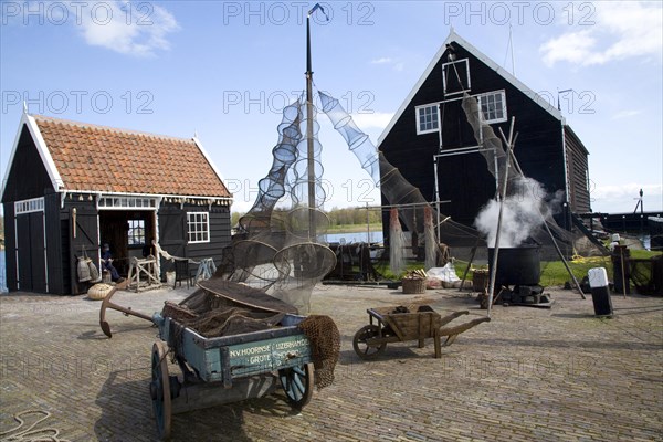 Fishing harbour, Zuiderzee museum, Enkhuizen, Netherlands