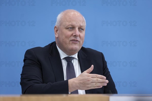 Prof Ulrich Kelber, Federal Commissioner for Data Protection and Freedom of Information (BfDI), recorded as part of the presentation of the BfDI's activity report at the Federal Press Conference in Berlin, 20 March 2024