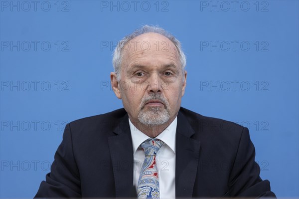 Juergen Mueller, Deputy Federal Commissioner for Data Protection and Freedom of Information (BfDI), recorded as part of the presentation of the BfDI's activity report at the Federal Press Conference in Berlin, 20 March 2024
