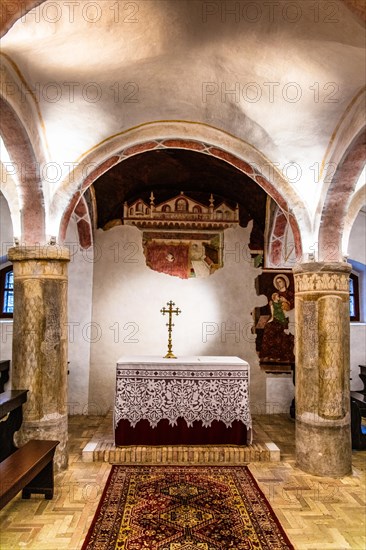 Crypt, Duomo di Santa Maria Maggiore, 13th century, historic city centre, Spilimbergo, Friuli, Italy, Spilimbergo, Friuli, Italy, Europe