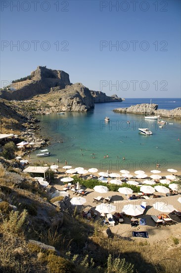 St Paul's Bay, Agios Pavlos, Lindos, Rhodes island, Greece, Europe