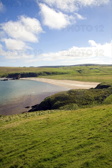 Sandy beach Burrafirth, Unst, Shetland Islands, Scotland, United Kingdom, Europe