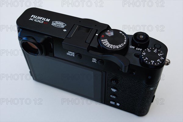 Fujifilm X100VI photo camera, white background, North Rhine-Westphalia, Germany, Europe