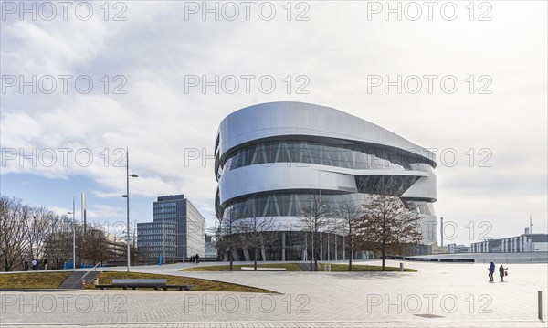 Mercedes-Benz Museum, exterior view, Baden-Wuerttemberg, Germany, Europe