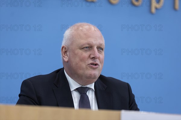 Prof Ulrich Kelber, Federal Commissioner for Data Protection and Freedom of Information (BfDI), recorded as part of the presentation of the BfDI's activity report at the Federal Press Conference in Berlin, 20 March 2024