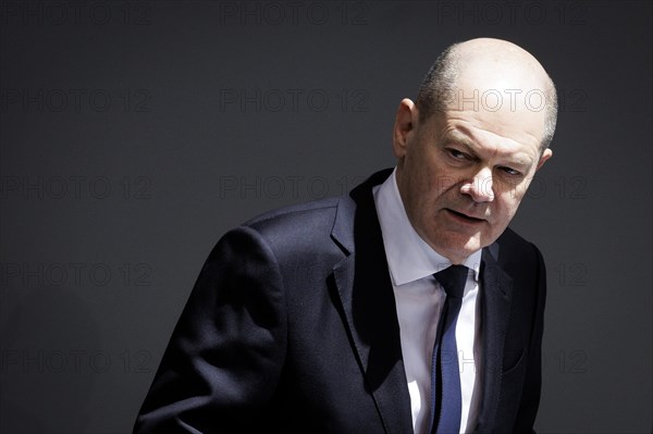 Olaf Scholz, Federal Chancellor, recorded as part of the government statement on the European Council. Berlin, 20 March 2024