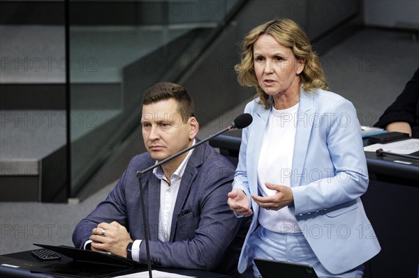 Steffi Lemke, Federal Minister for the Environment, Nature Conservation, Nuclear Safety and Consumer Protection, during the government questioning in the German Bundestag. Berlin, 20 March 2024