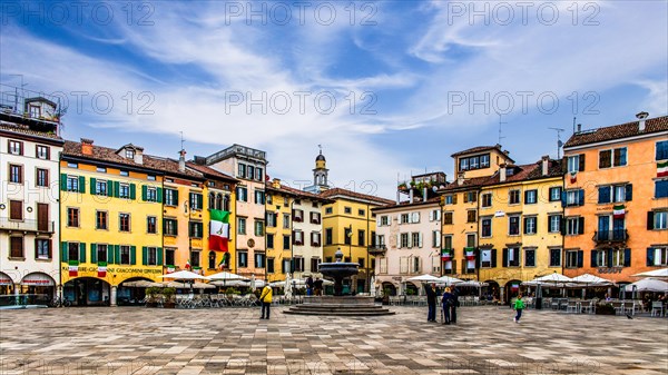 Piazza San Giacomom Udine, most important historical city of Friuli, Italy, Udine, Friuli, Italy, Europe