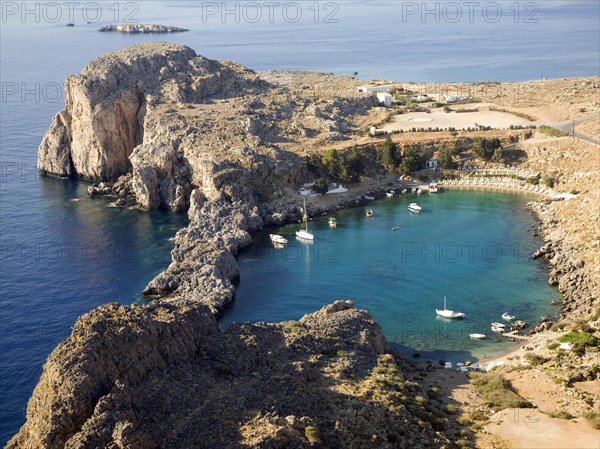 St Paul's Bay, Agios Pavlos, Lindos, Rhodes island, Greece, Europe