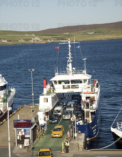 'Leirna' ferry between Lerwick and Bressay, Shetland Islands, Scotland, United Kingdom, Europe