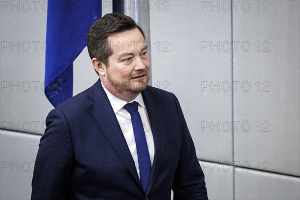 Uli Groetsch during his oath-taking for the office of Police Commissioner in the plenary session of the German Bundestag. Berlin, 20 March 2024