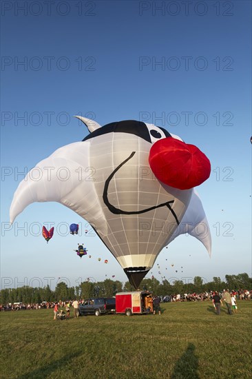 Hot-air balloons, Ballooning Festival, Saint-Jean-sur-Richelieu, Quebec Province, Canada, North America