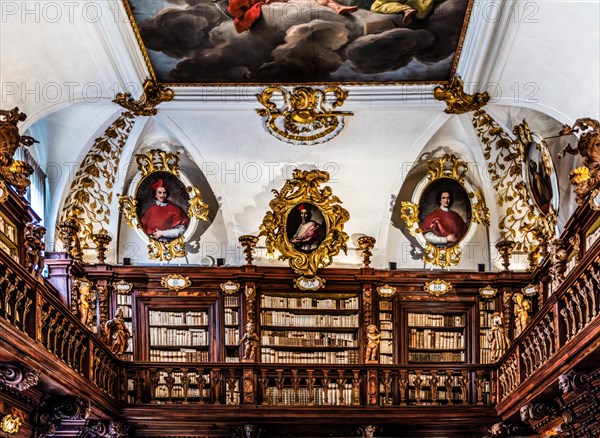 Library, Palazzo Patriarcale, Dioezesan Museum with the Tiepolo Galleries, 16th century, Udine, most important historical city of Friuli, Italy, Udine, Friuli, Italy, Europe