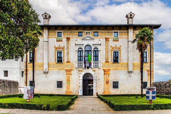 Palazzo Comitale degli Spilimbergo di Sopra, historic city centre, Spilimbergo, Friuli, Italy, Spilimbergo, Friuli, Italy, Europe