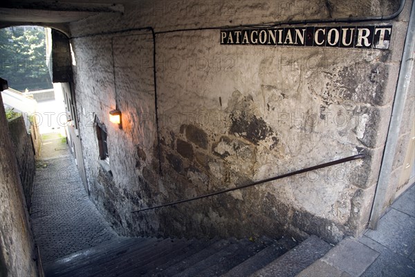 Patagonian Court old alleyway, Aberdeen, Scotland, United Kingdom, Europe