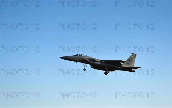 Mc Donnell Douglas F, 15 fighter aircraft during an Air Defender 2023 exercise, Schleswig-Holstein, Germany, Europe