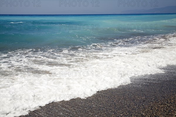 Coastal scenery in the far south west coast of Rhodes, Greece, Europe