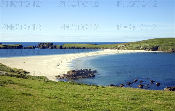 Tombolo St Ninian's Island, Shetland Islands, Scotland, United Kingdom, Europe