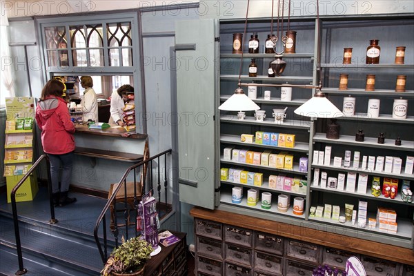 Sales room of the historic Berg-Apotheke pharmacy in Clausthal-Zellerfeld. The current Berg-Apotheke was built in 1674 and is one of the oldest pharmacies in Germany to have housed a pharmacy without interruption, 09.11.2015