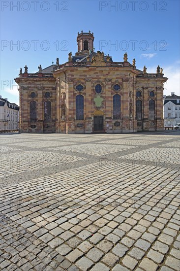 Baroque Ludwigskirche, Saarbruecken, Saarland, Germany, Europe