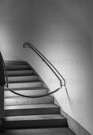 Black and white photograph, interior, Bode Museum, Berlin, Germany, Europe