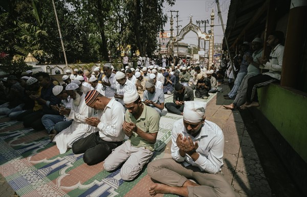 Muslim devotees offer the first Friday prayers of the holy month of Ramadan at a Mosque, on March 15, 2024 in Guwahati, Assam, India. On the first Friday of Ramadan, mosques are usually filled with worshippers who gather for the special Friday congregational prayers, known as Jumu'ah