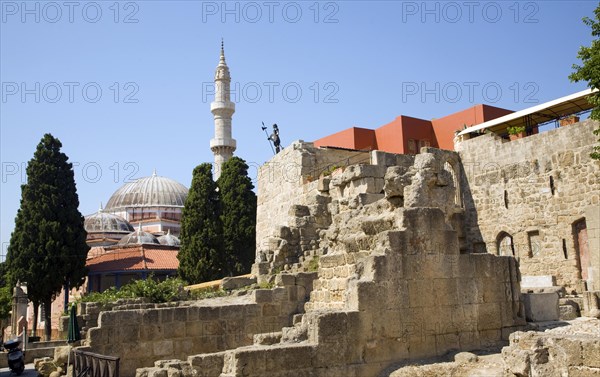 Suleyman mosque, Old Town, Rhodes, Greece, Europe