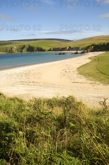 Sandy beach Burrafirth, Unst, Shetland Islands, Scotland, United Kingdom, Europe