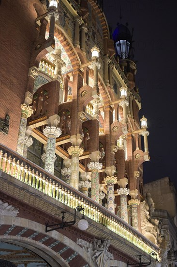 Concert Hall, Palau de la Musica Catalana, Barcelona, Catalonia, Spain, Europe