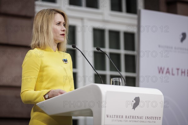 Katja Kallas, Prime Minister of Estonia, photographed during the award ceremony of the Walter Rathenau Prize in Berlin, 19.03.2024. Photographed on behalf of the Federal Foreign Office