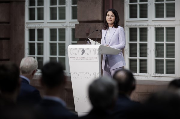 Annalena Baerbock (Alliance 90/The Greens), Federal Foreign Minister, photographed during the awarding of the Walter Rathenau Prize to Katja Kallas, Prime Minister of Estonia, in Berlin, 19.03.2024. Photographed on behalf of the Federal Foreign Office