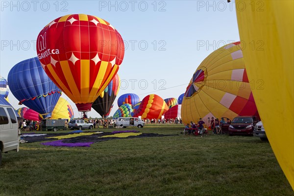Hot-air balloons, Ballooning Festival, Saint-Jean-sur-Richelieu, Quebec Province, Canada, North America