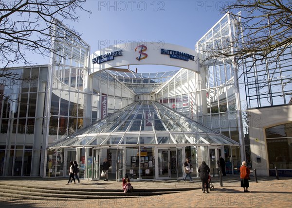 Buttermarket shopping centre, Ipswich, Suffolk, England, Uk as it was in 2010