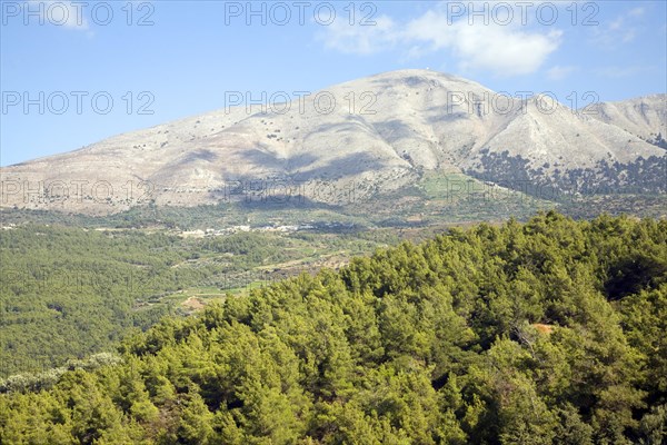 Embonas village Mount Ataviros, Rhodes, Greece, Europe